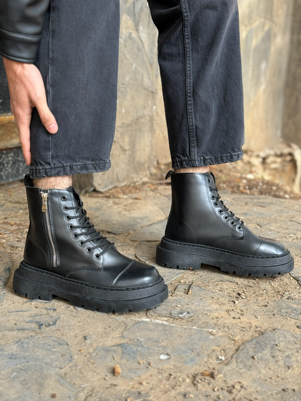 Bottes combat Homme