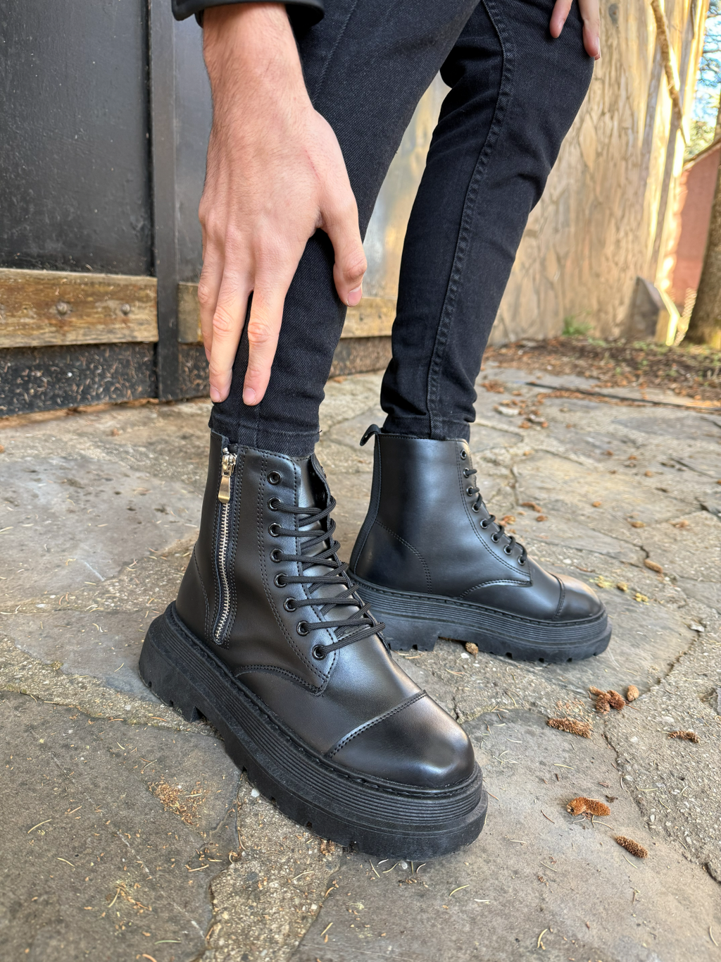 Bottes combat Homme