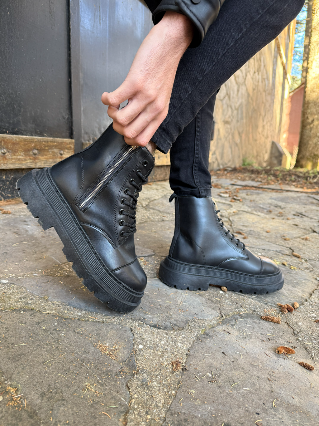 Bottes combat Homme